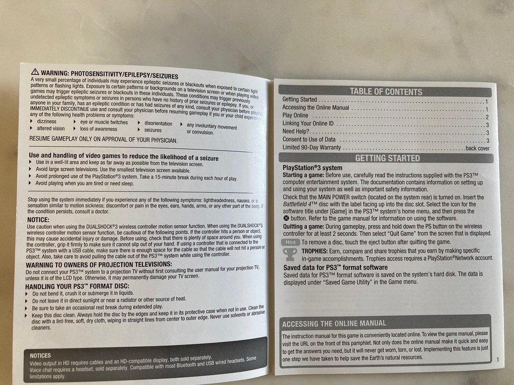 Battlefield 4 | PS3 | Manual Only