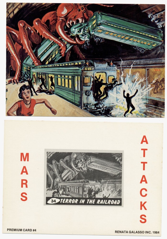 Mars Attacks - 4 card Premium Set [Renata Galasso 1984]