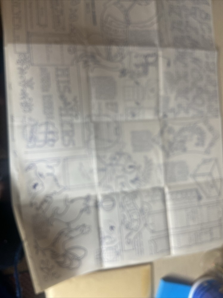 1956 Hobbycraft Blueprints Sheets 1 - 4 Scroll Saw 4 Sheets