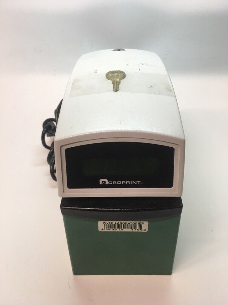 ACROPRINT DIGITAL TIME STAMP WITH TRIGGER TRIP, KEY INCLUDED