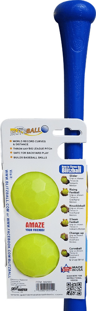 Blitzball Plastic Bat and Two Ball Combo
