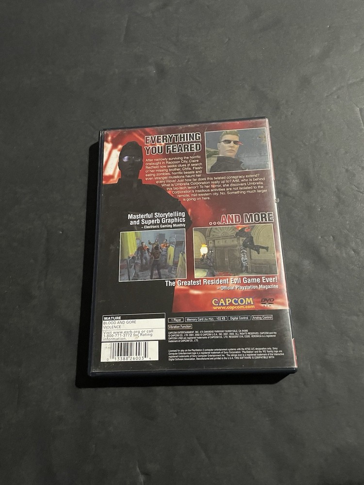 resident evil code veronica ps2 Case only