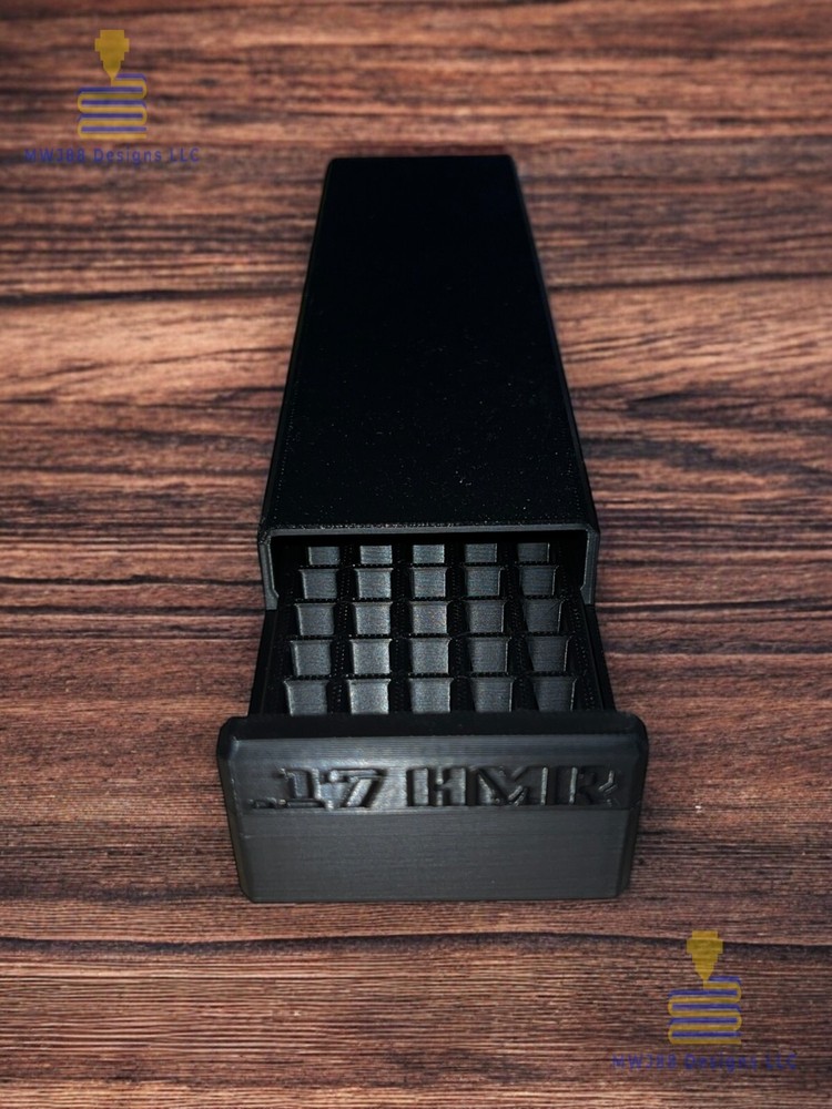 Sliding .17 HMR Ammo Storage Box Case - 100rd Round - Multiple Colors Available!