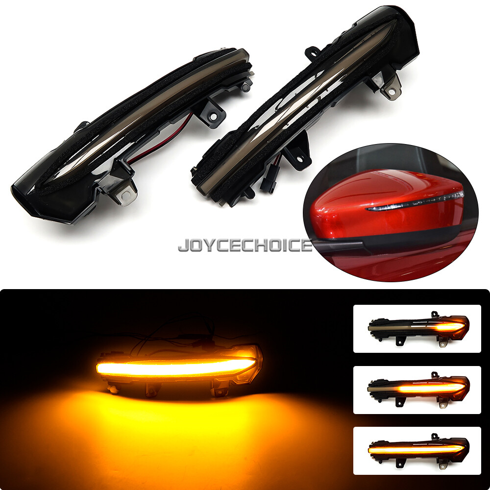 For Nissan Note E12 Kicks P15 2016 -18 LED Dynamic Side Mirror Sequential Light