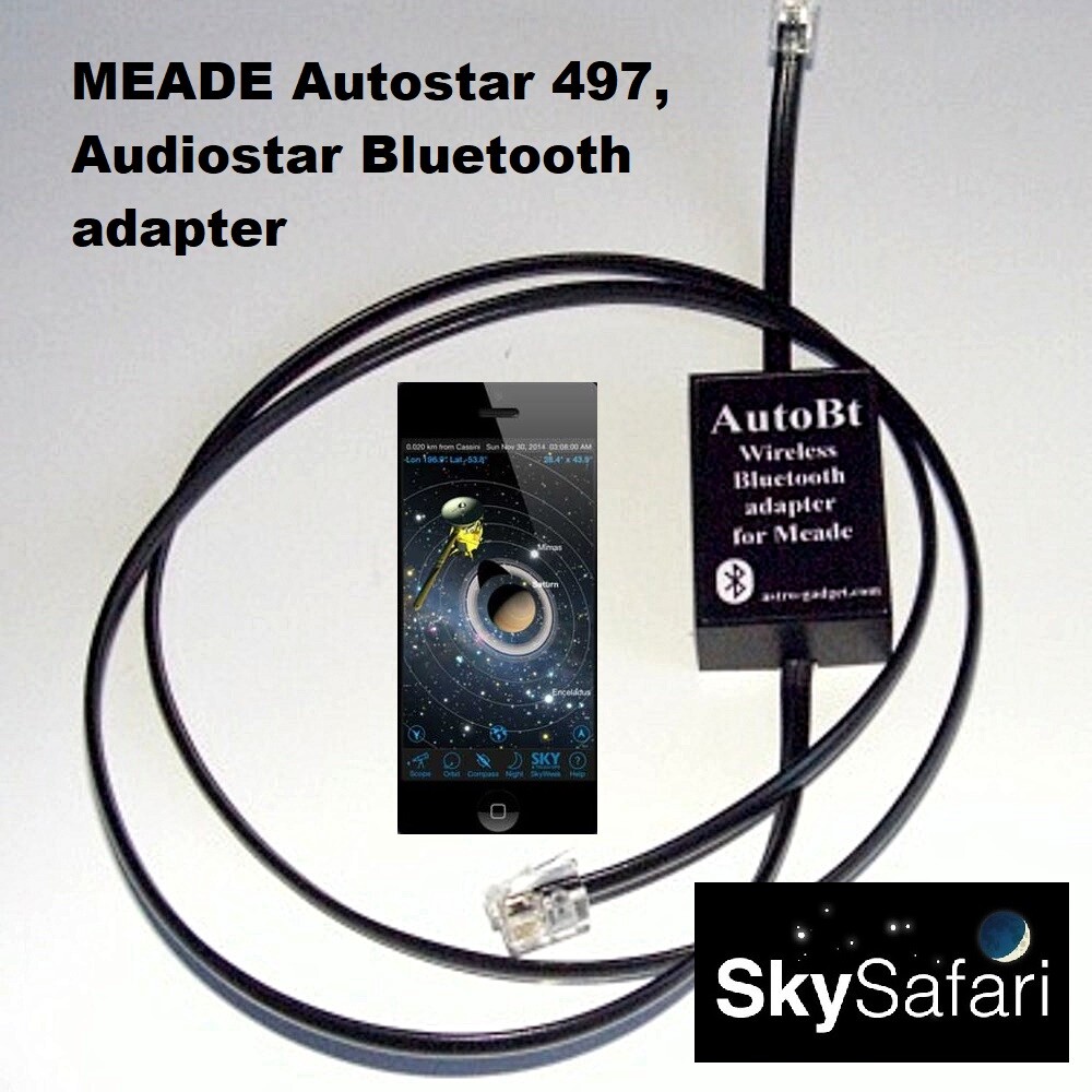 AutoBT - Bluetooth adapter for MEADE Autostar 497, Audiostar