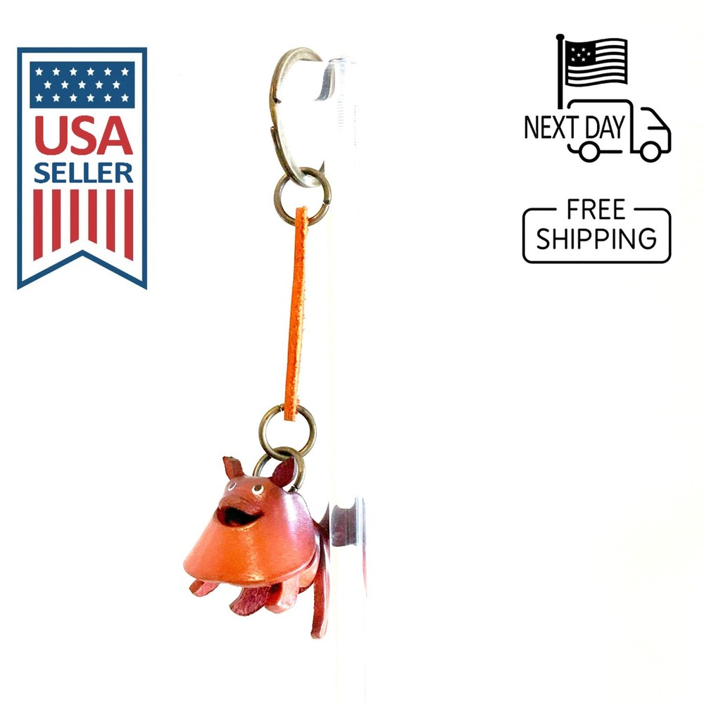 POMERANIAN Handmade Leather Keyring