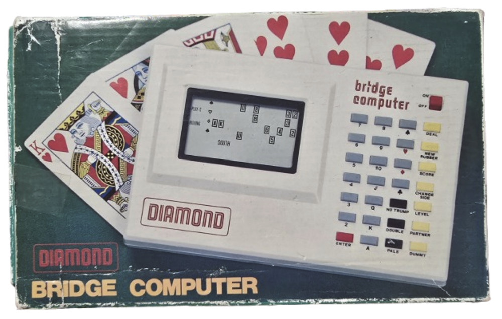 VTG Diamond Bridge Computer Electronic Handheld Card Game - Great Condition!