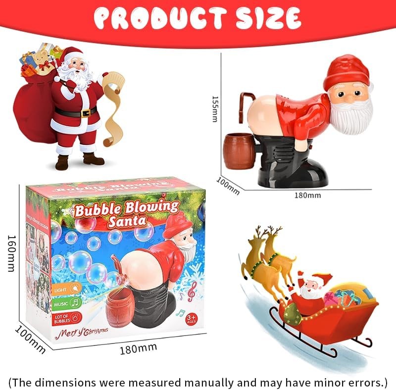 Santa Claus Bubble Butt Machine, Blower, Funny Automatic...
