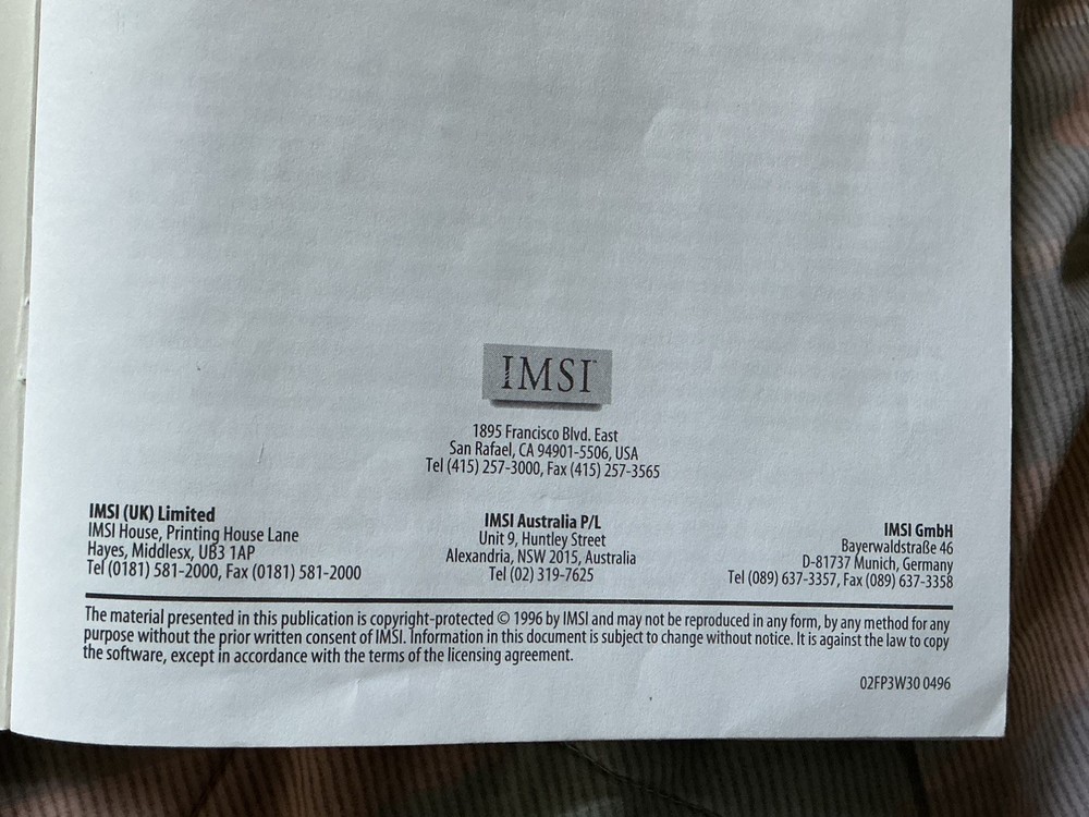 IMSI FloorPlan Plus 3D Garden Designer PC Software. CD’s & Floopy disk