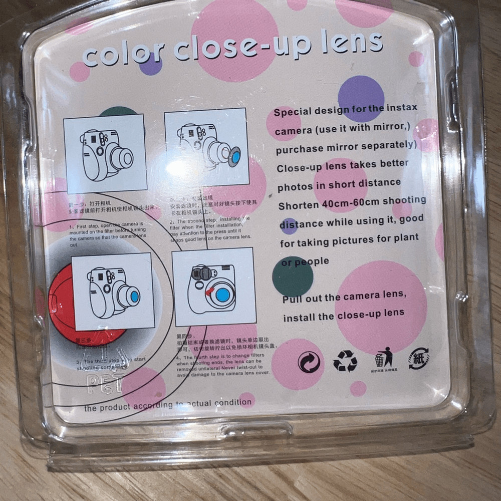 Polaroid Camera Mini Bundle: Lenses and Sticker Frames - All new in packaging