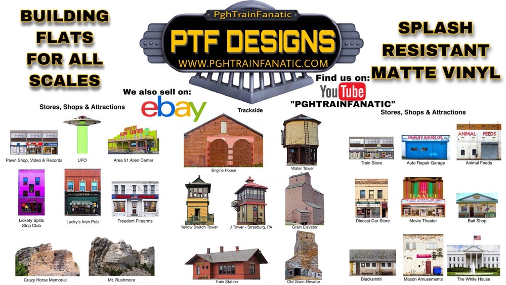 O Scale Trackside #4 Building Flat/Front Warehouse MTH Lionel