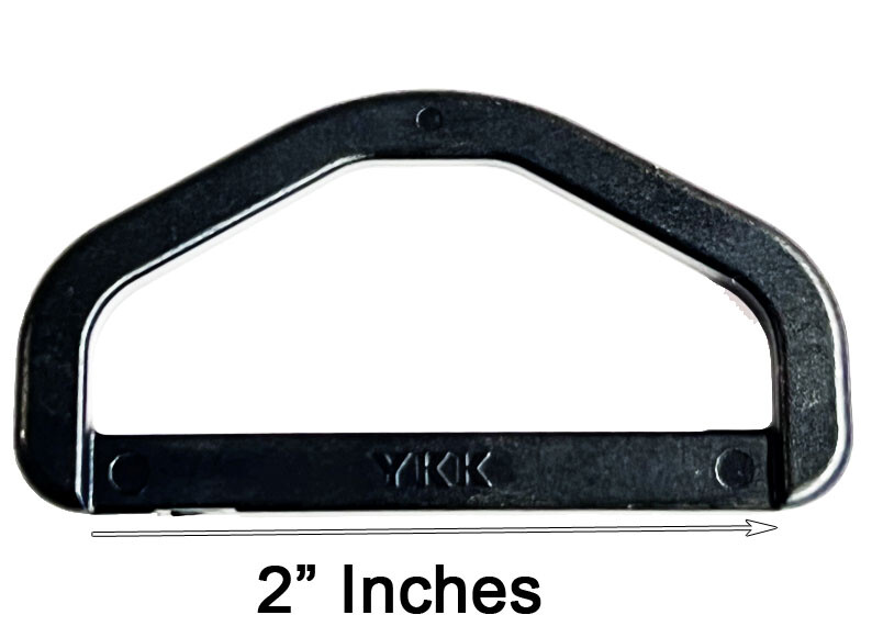 YKK D-Ring Without Bar 2” Size 50mm Color Black