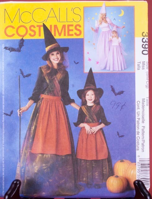 McCall's Costumes 3390 Witch Princess FF Uncut