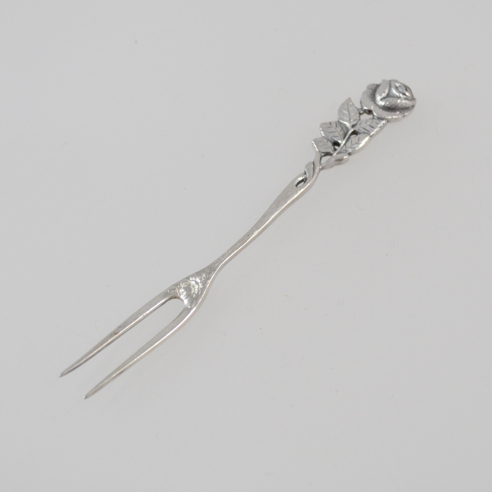 Presentation Fork Antiko 100 Silver - Hildesheimer Rose - Small Fork