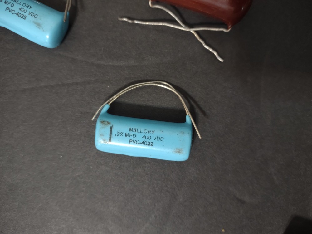 Vintage Lot Mallory & Sprague Capacitors Bin#3