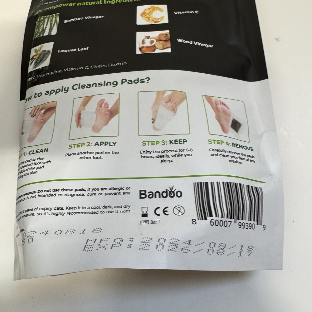 Bandoo Natural Cleansing Foot Pads
