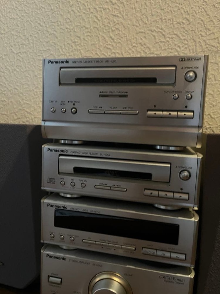 Panasonic SC-HD50 Concise Mini System Full Set CD Cassette Tested Remote Japan