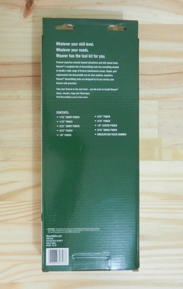 Weaver Tool Kit; Hammer & Punch Set; 849723
