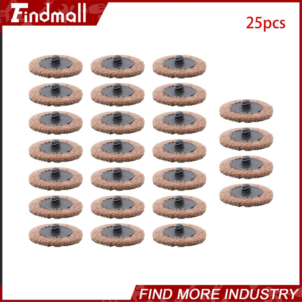 Findmall 25 Pcs 2 Inch Surface Conditioning Quick Change Sanding Discs