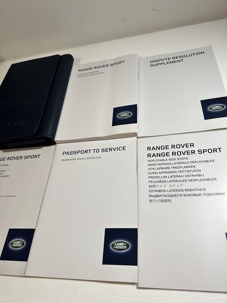 2014 Range Rover Sport Owner's Manual Set