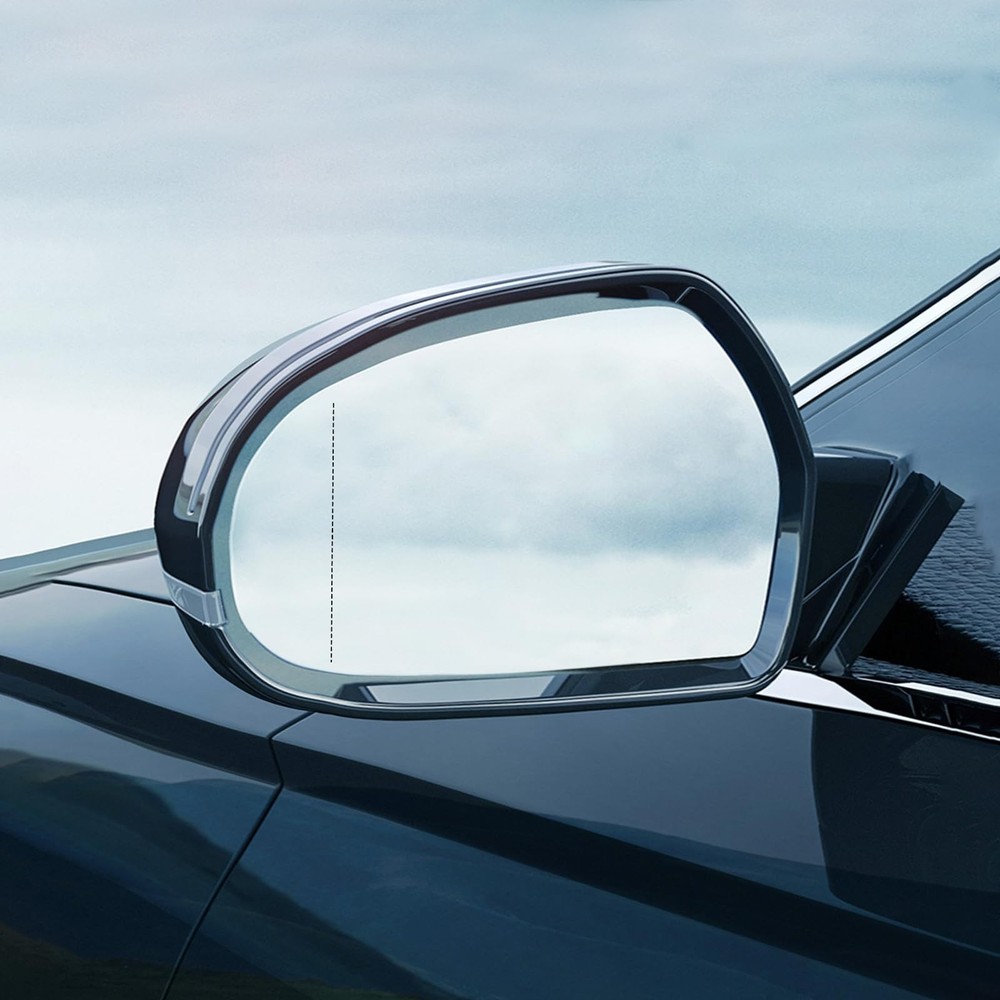 BDFHYK Mirror Glass Compatible With AUDI A3 Left Driver Side, Black