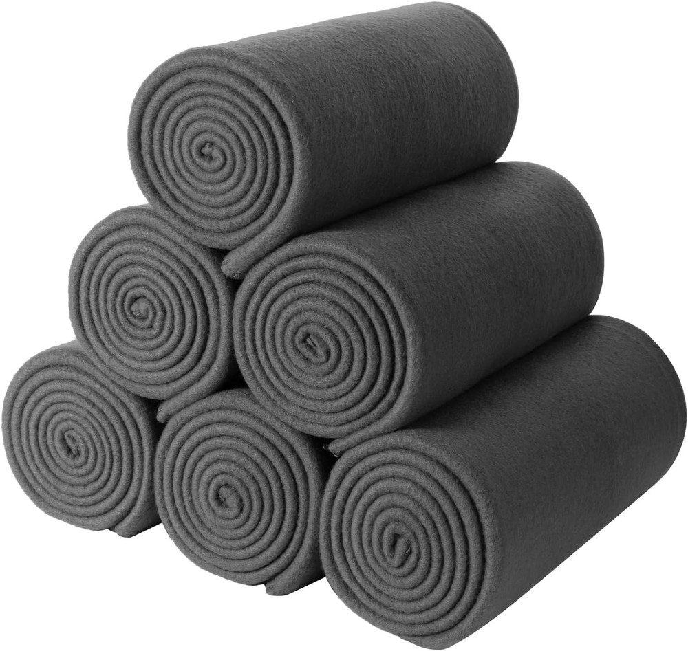 Fleece Throw Blankets Lightweight Warm Soft Cozy Pet-Friendly Bulk Fleece