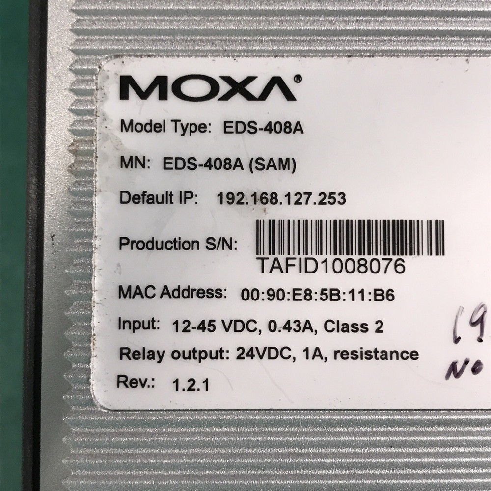 MOXA model EDS-408A Managed Ethernet Switch
