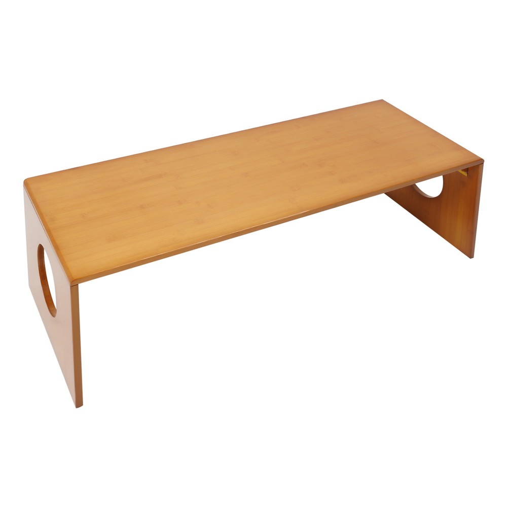 Folding Coffee Table Foldable Low Coffee Table Bamboo Floor Table Desk for Bed