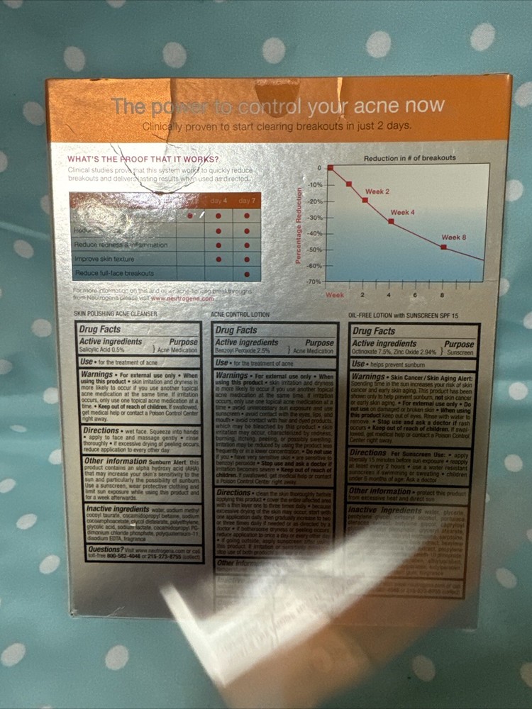Neutrogena Complete Acne Therapy Solution Set Trio Discontinued READ