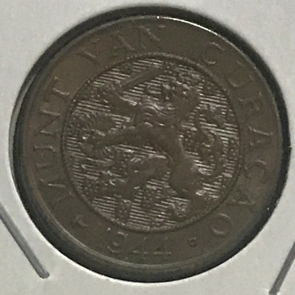 Curacao Cent KM 42 CH Brn Unc 1944 D