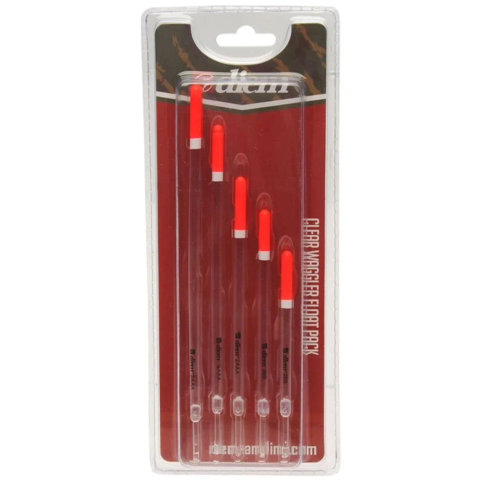 DIEM Clear Waggler Floats, 5-Pack