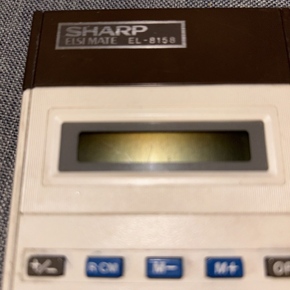 Vintage Sharp Elsimate EL-8158 Calculator