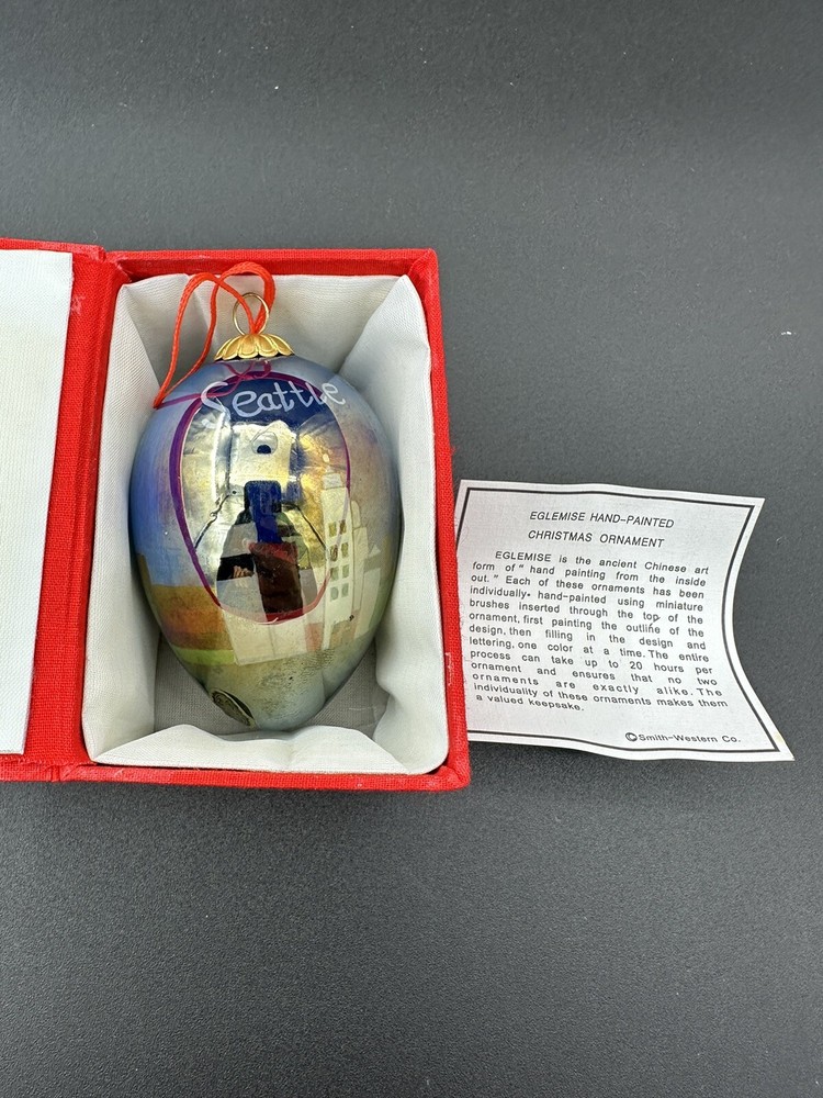 SEATTLE ORNAMENT CHRISTMAS EGG SMITH WESTERN.