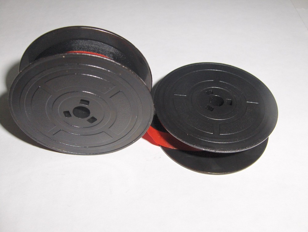 Olivetti Scribe Typewriter Ribbon Black and Red Ink Original Olivetti Spools