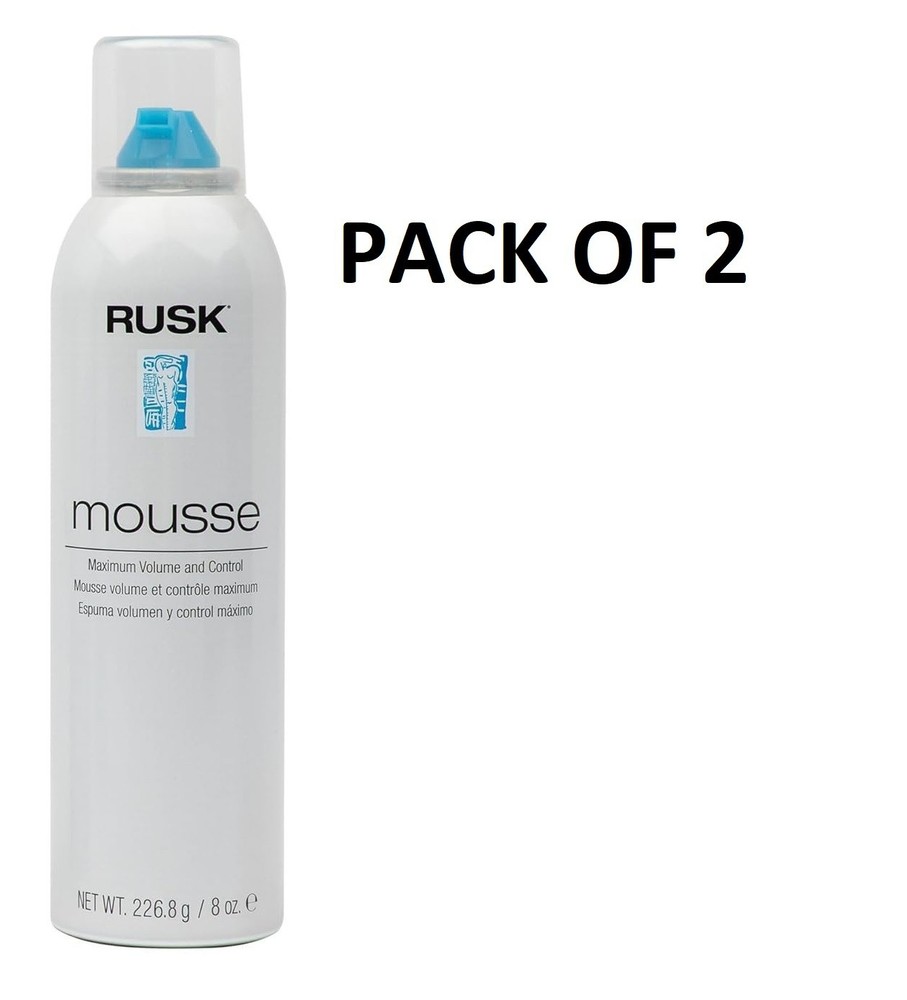 RUSK Mousse - Maximum Volume and Control 8.8 oz. - PACK OF 2
