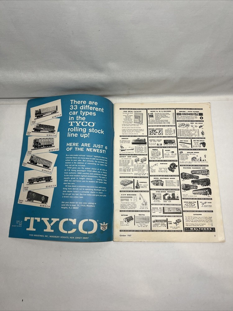Model Railroader Magazine 1967 October Structures Bridge Headlight Reversal