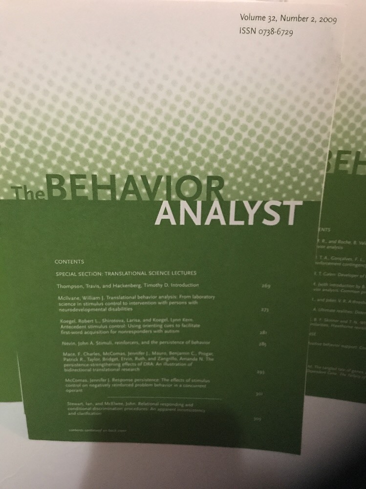 The Behavior Analyst, Volumes 28-32, 2005-2009