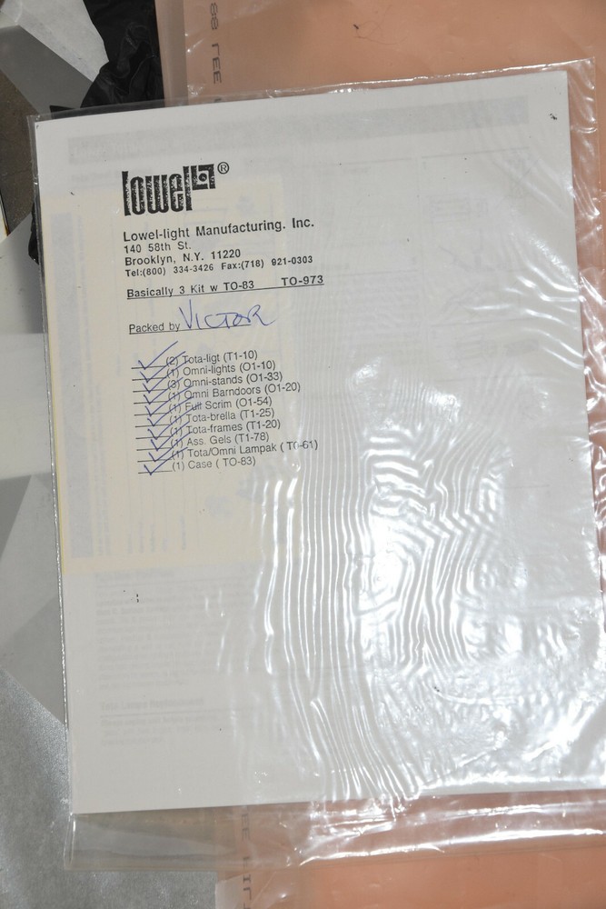 Lowel 3 Kit with TO-83 Case