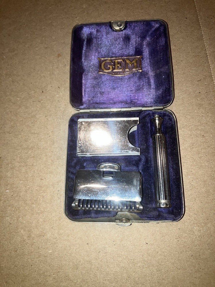 Nice GEM Pat 1912 Single Edge Razor With Case