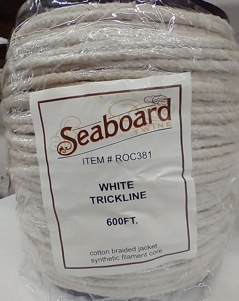 Cotton Cord Diamond Braid 1/8" 600 Ft ... RUSTIC, OLD FASHIONED DESIGN