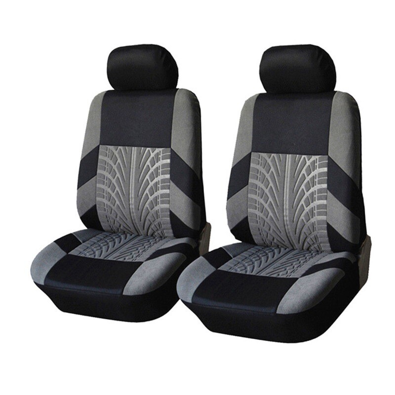 For Hyundai Accent 2001-2020 Car Seat Covers Polyester Cloth 2-Seats Front Set