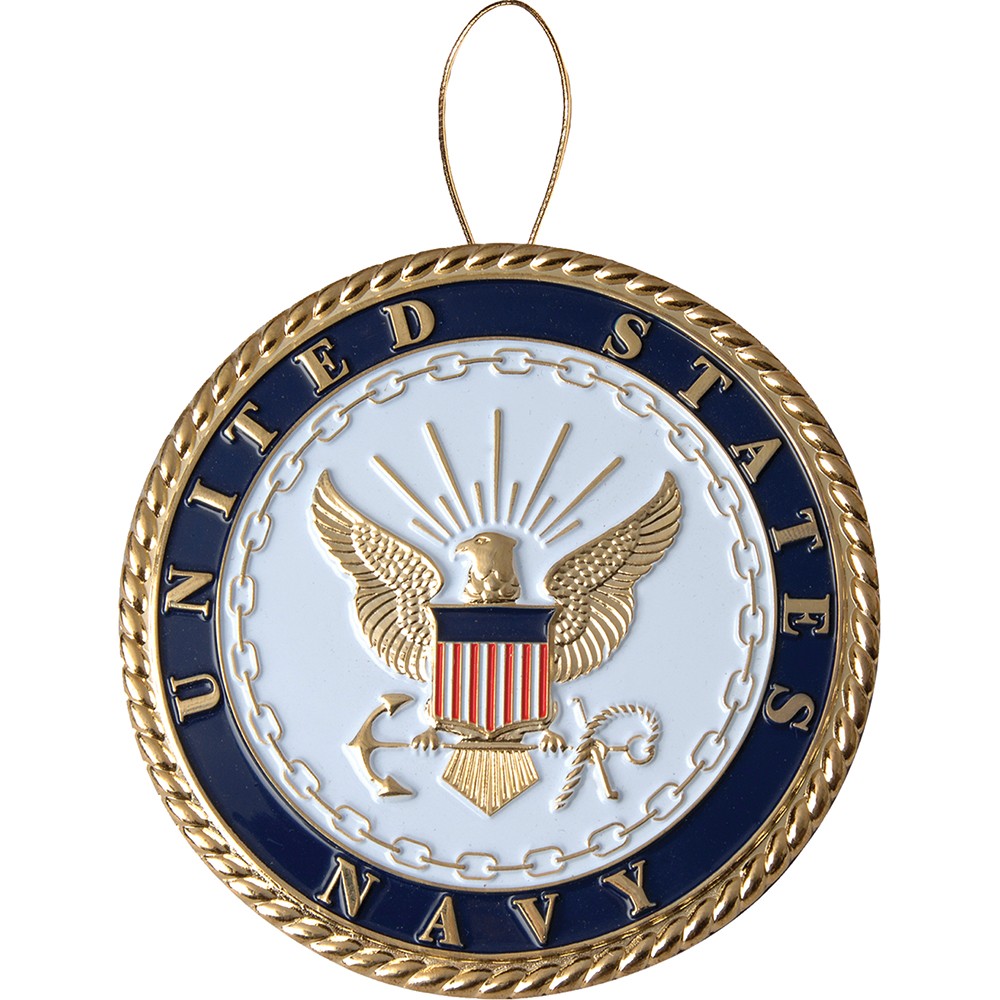 Navy Emblem Ornament  85-71125