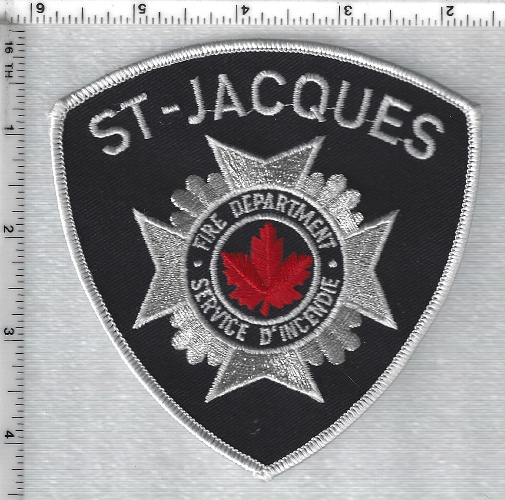 St-Jacques Fire Department - Service D'Incendie (Quebec, Canada) Shoulder Patch