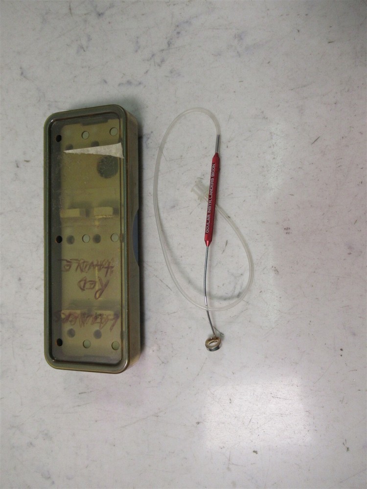 Ocular Instruments Landers Bicon Vitrectomy Lens w/ Case Biconcave Red Handle