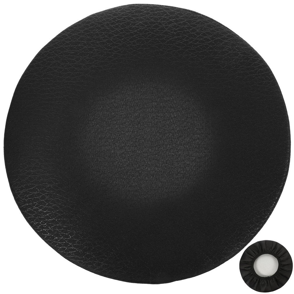 Round Stool Cover Black Slip Resistant Comfortable Protector