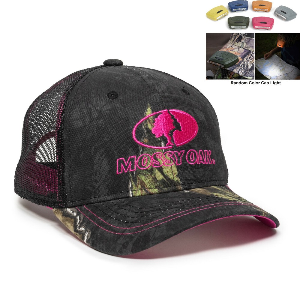 Mossy Oak Ladies Adjustable Baseball Hat Eclipse Camo One Size