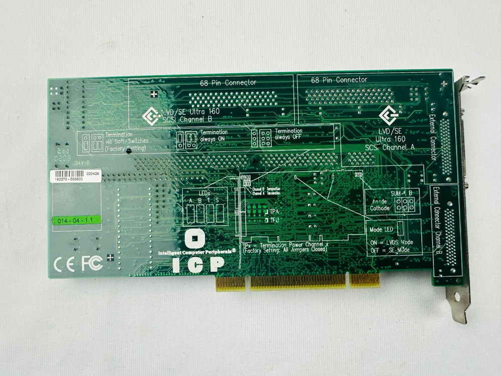 Intelligent Computer Peripherals GDT6113RS SCSI RAID Card