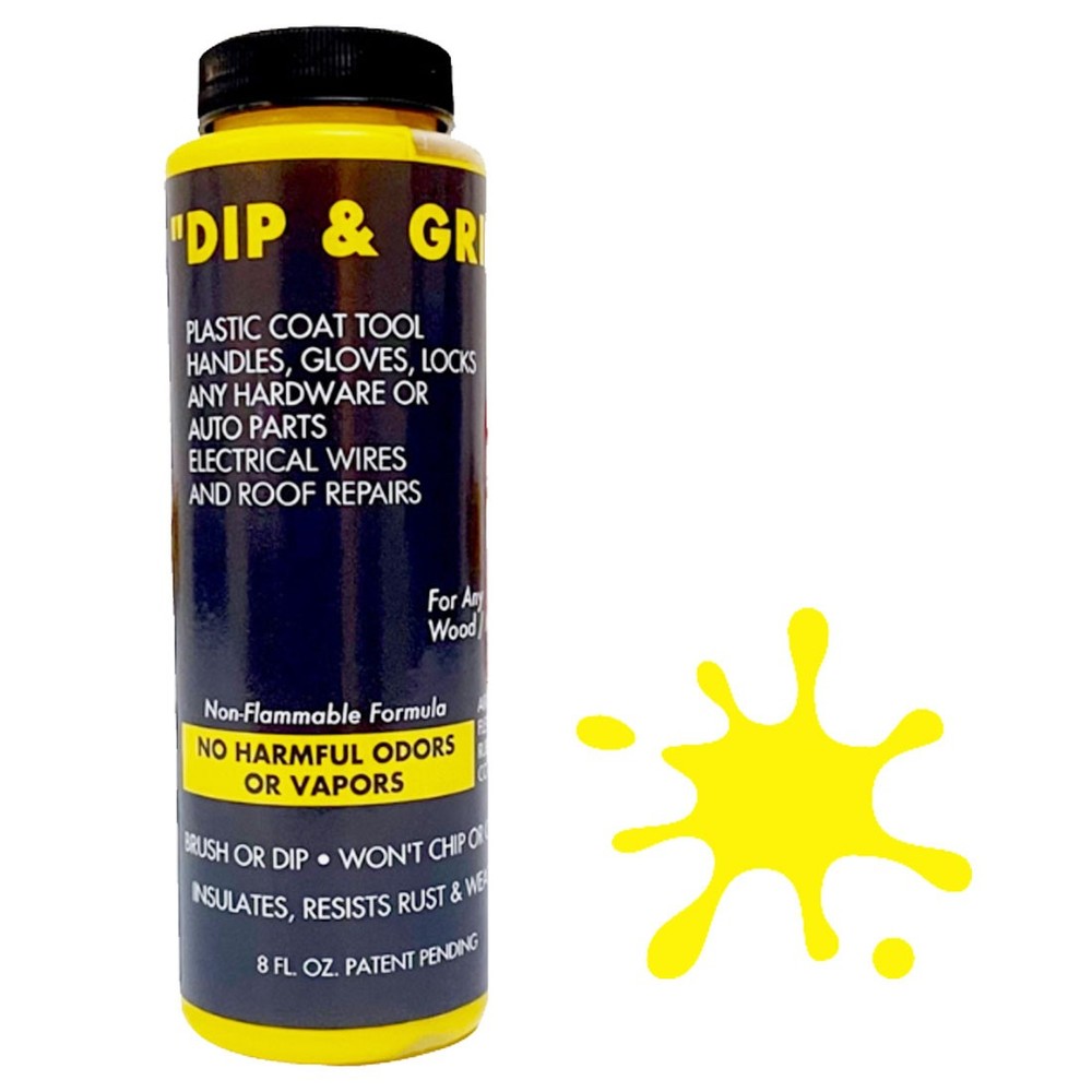 Dip and Grip Rubberized Plastic Coating (Yellow) 8 fl. oz