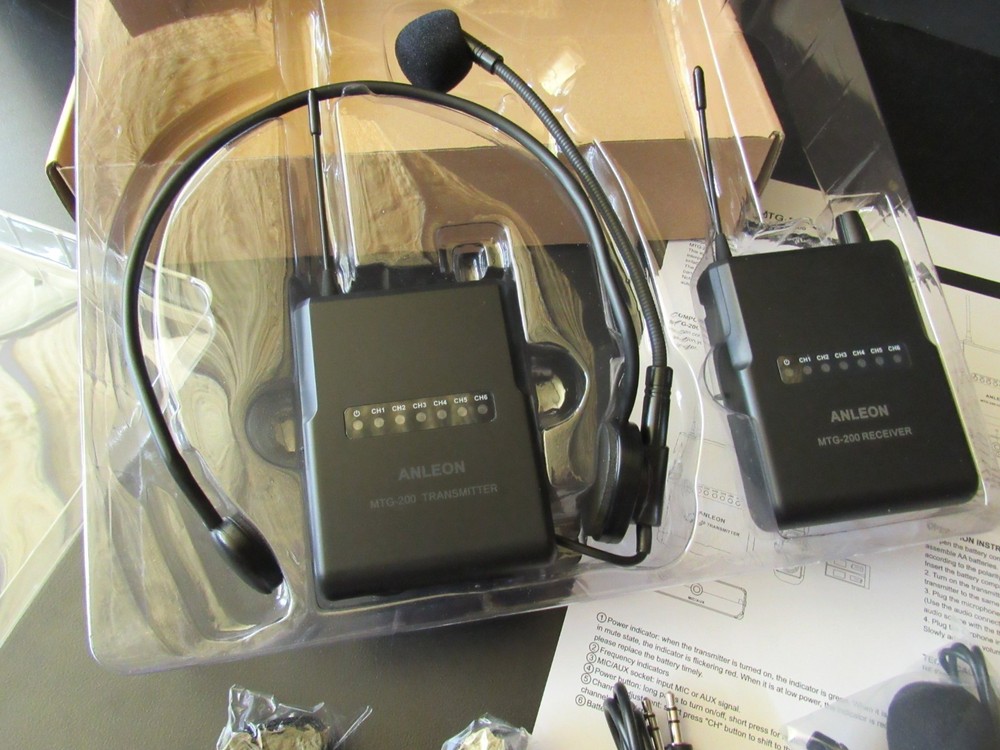 ANLEON MTG-200 Wireless Tour Guide & Language Interpretation System-3 Receivers