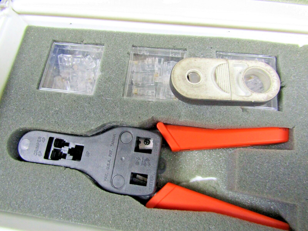 👀 NETWORK ETHERNET CAT 5 CABLE CRIMPER TOOL KIT